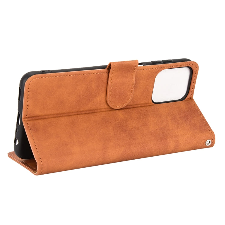 For Samsung Galaxy M33 5G Skin Feel Magnetic Flip Leather Phone Case