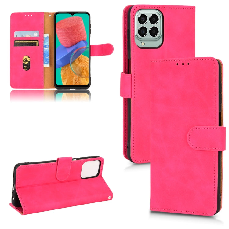 For Samsung Galaxy M33 5G Skin Feel Magnetic Flip Leather Phone Case
