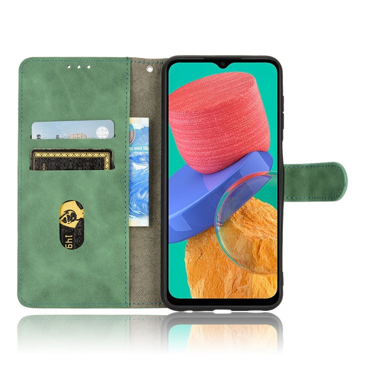 For Samsung Galaxy M33 5G Skin Feel Magnetic Flip Leather Phone Case