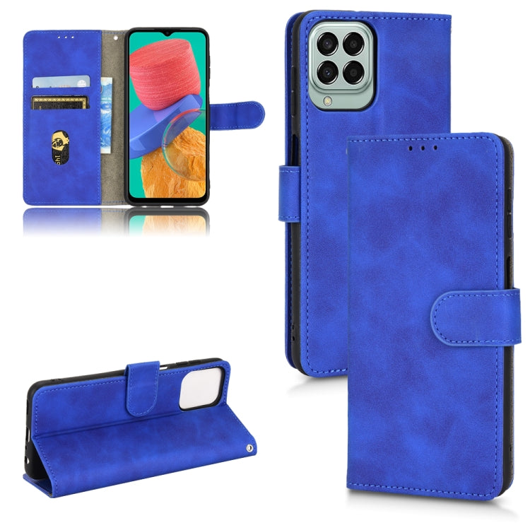 For Samsung Galaxy M33 5G Skin Feel Magnetic Flip Leather Phone Case