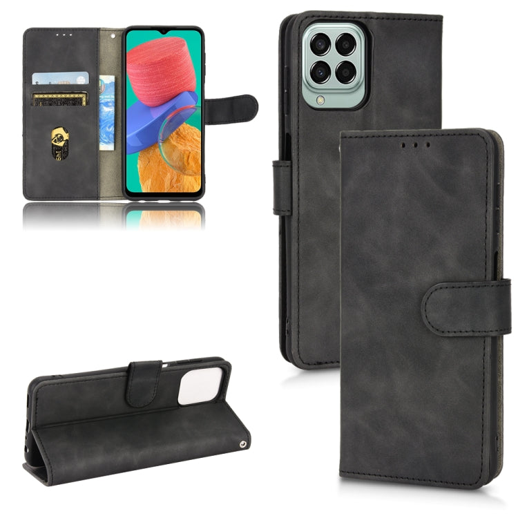 For Samsung Galaxy M33 5G Skin Feel Magnetic Flip Leather Phone Case