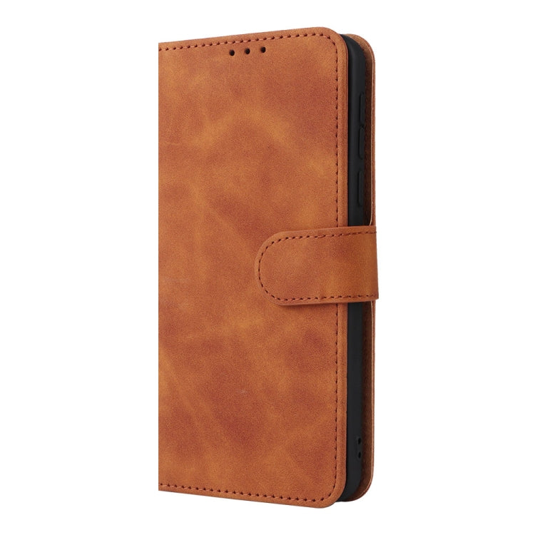 For Sharp Simple Sumaho 6 Skin Feel Magnetic Flip Leather Phone Case