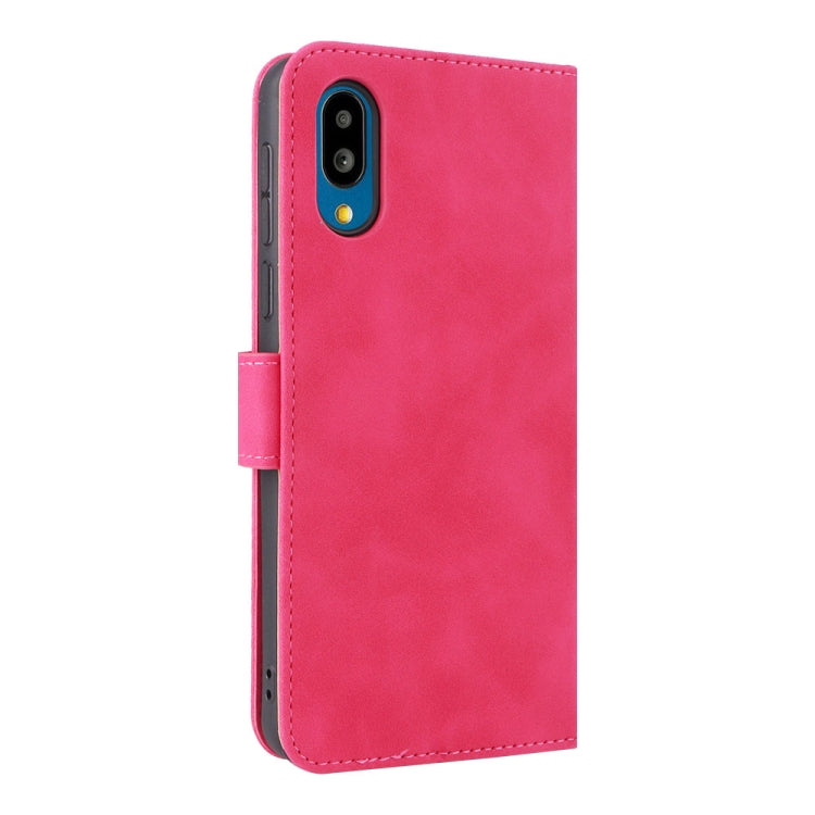 For Sharp Simple Sumaho 6 Skin Feel Magnetic Flip Leather Phone Case
