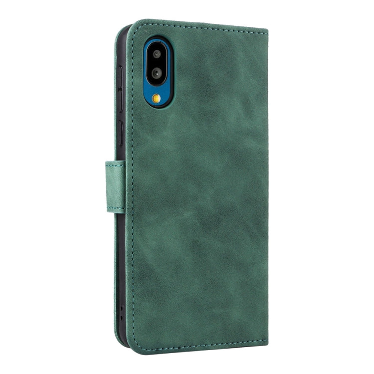 For Sharp Simple Sumaho 6 Skin Feel Magnetic Flip Leather Phone Case