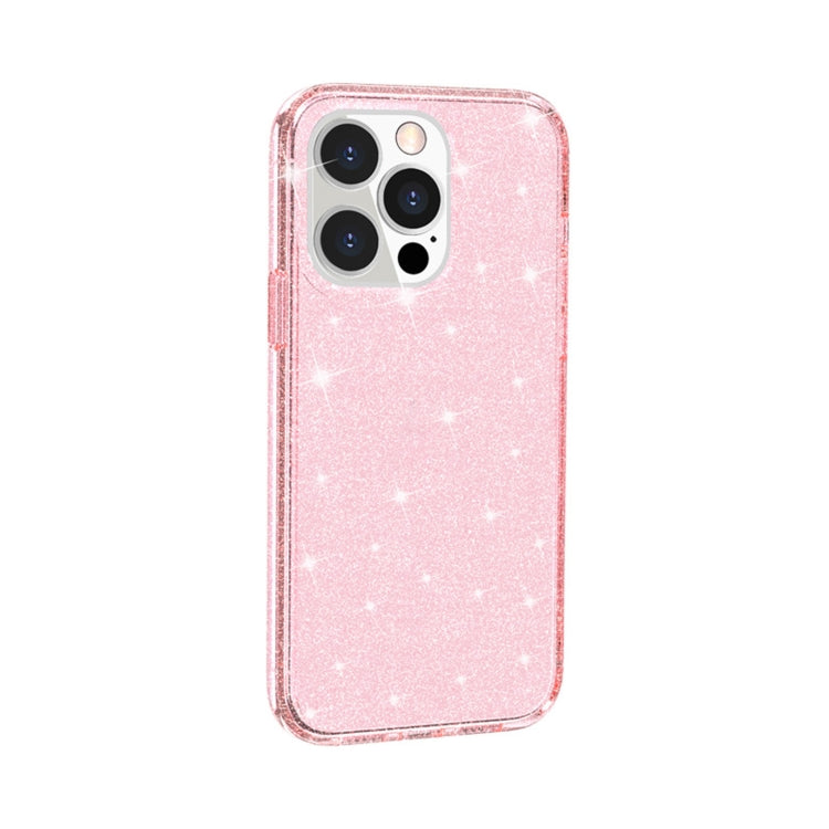 For iPhone 14 Pro Shockproof Terminator Style Glitter Powder Protective Case