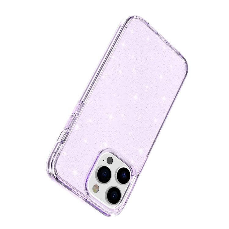 For iPhone 14 Pro Shockproof Terminator Style Glitter Powder Protective Case