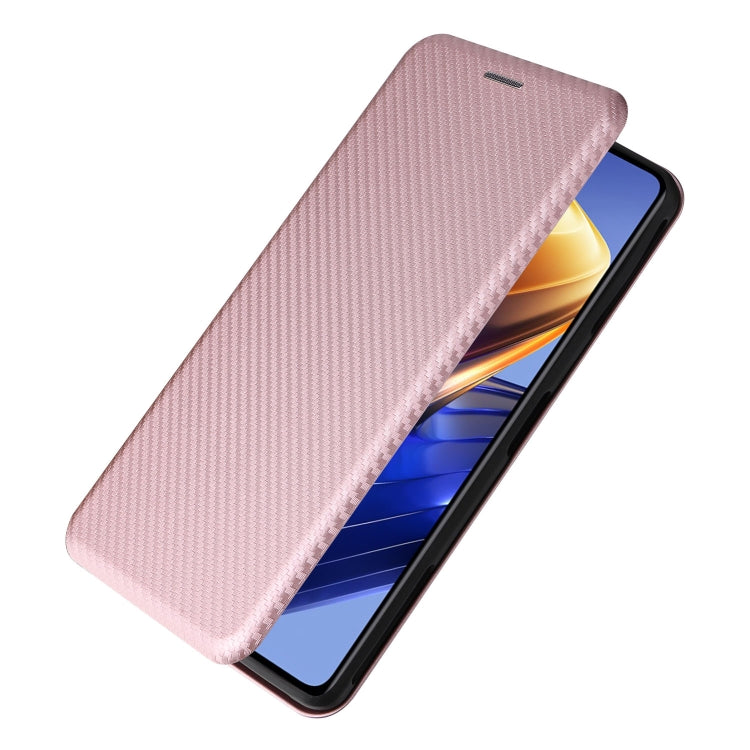 For Xiaomi Poco F4 GT/Redmi K50 Gaming Carbon Fiber Texture Horizontal Flip Leather Phone Case