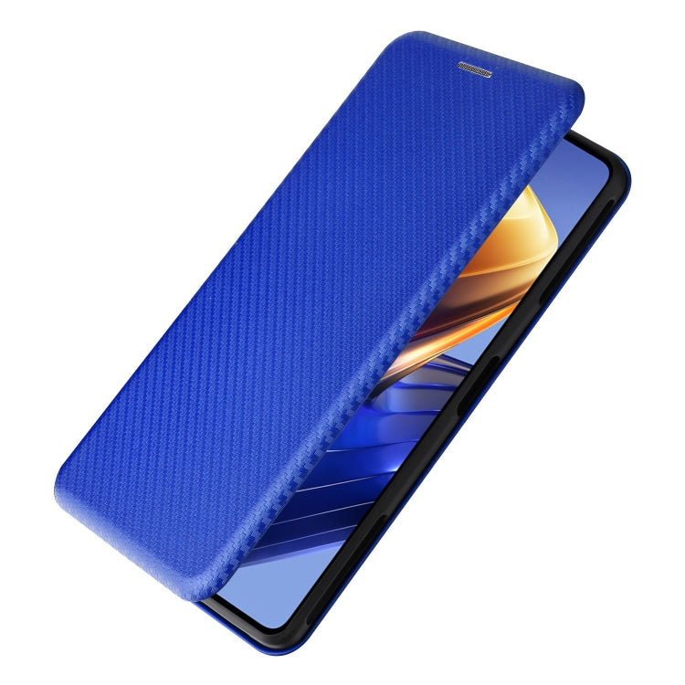 For Xiaomi Poco F4 GT/Redmi K50 Gaming Carbon Fiber Texture Horizontal Flip Leather Phone Case