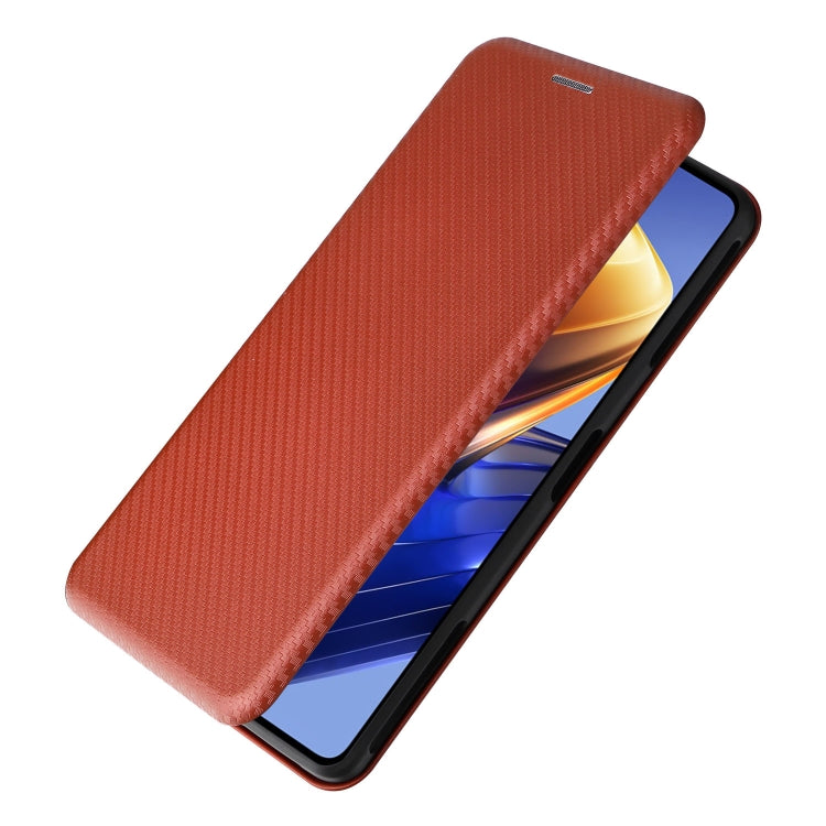 For Xiaomi Poco F4 GT/Redmi K50 Gaming Carbon Fiber Texture Horizontal Flip Leather Phone Case