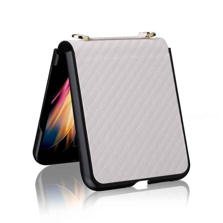 For Huawei P50 Pocket Carbon Fiber Texture PU + TPU Phone Case
