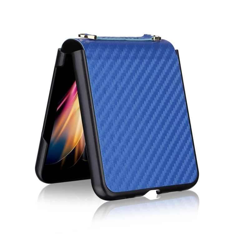 For Huawei P50 Pocket Carbon Fiber Texture PU + TPU Phone Case