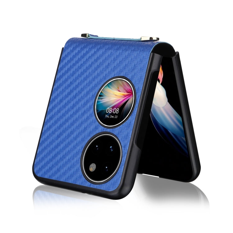 For Huawei P50 Pocket Carbon Fiber Texture PU + TPU Phone Case