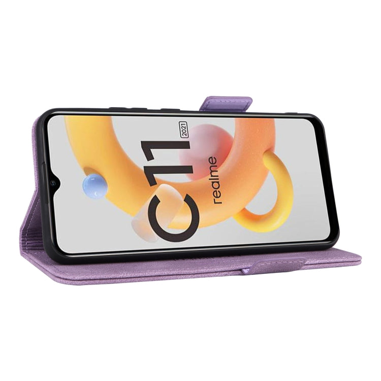 For OPPO Realme C11 2021/Realme C20 Magnetic Clasp Flip Leather Phone Case