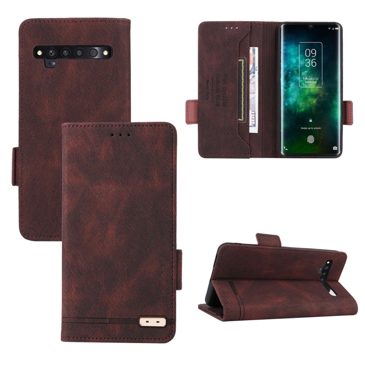 For TCL 10 Pro Magnetic Clasp Flip Leather Phone Case