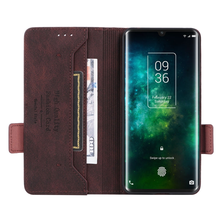 For TCL 10 Pro Magnetic Clasp Flip Leather Phone Case