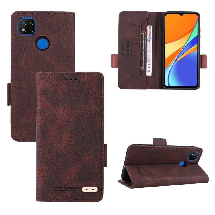 For Xiaomi Redmi 9C Magnetic Clasp Flip Leather Phone Case