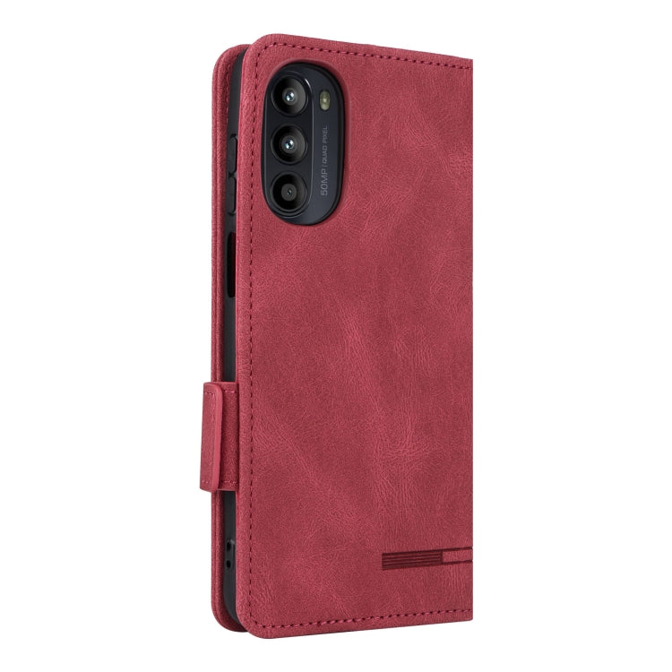 For Motorola Moto G52 Magnetic Clasp Flip Leather Phone Case