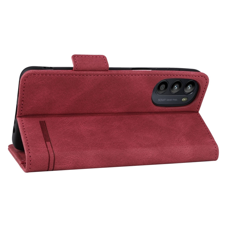 For Motorola Moto G52 Magnetic Clasp Flip Leather Phone Case