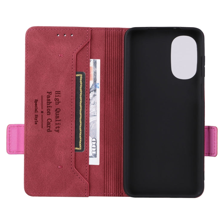 For Motorola Moto G52 Magnetic Clasp Flip Leather Phone Case