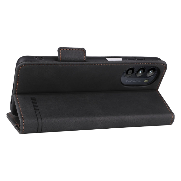 For Motorola Moto G52 Magnetic Clasp Flip Leather Phone Case