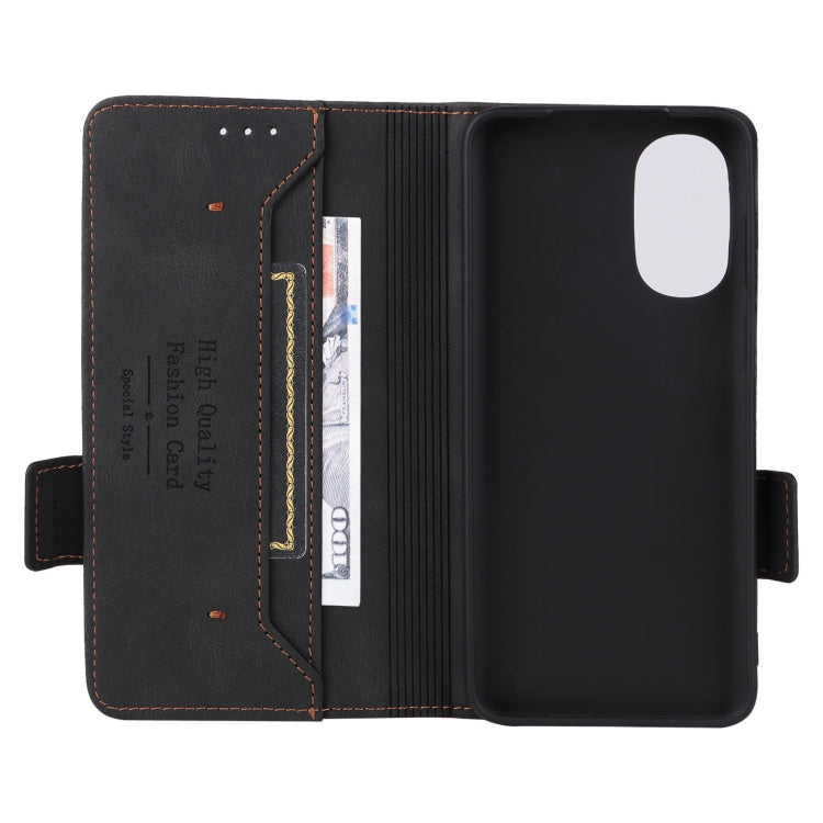 For Motorola Moto G52 Magnetic Clasp Flip Leather Phone Case
