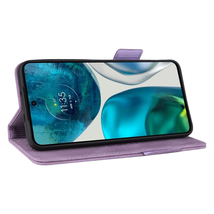 For Motorola Moto G52 Magnetic Clasp Flip Leather Phone Case