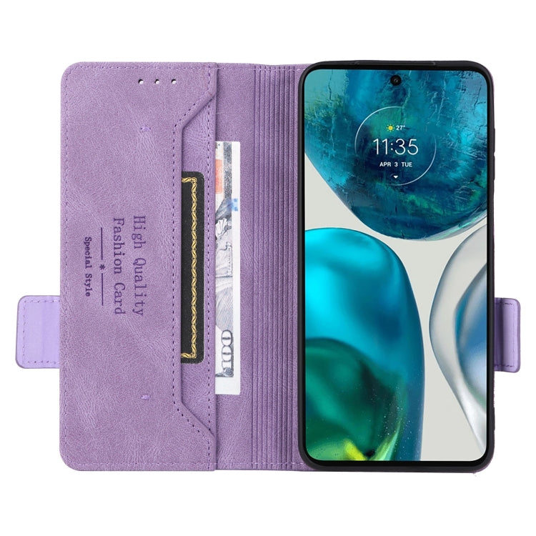 For Motorola Moto G52 Magnetic Clasp Flip Leather Phone Case