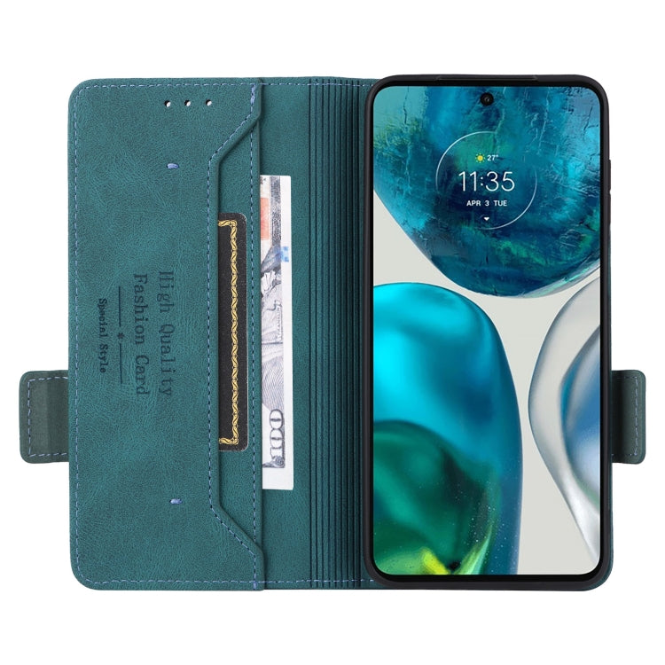 For Motorola Moto G52 Magnetic Clasp Flip Leather Phone Case