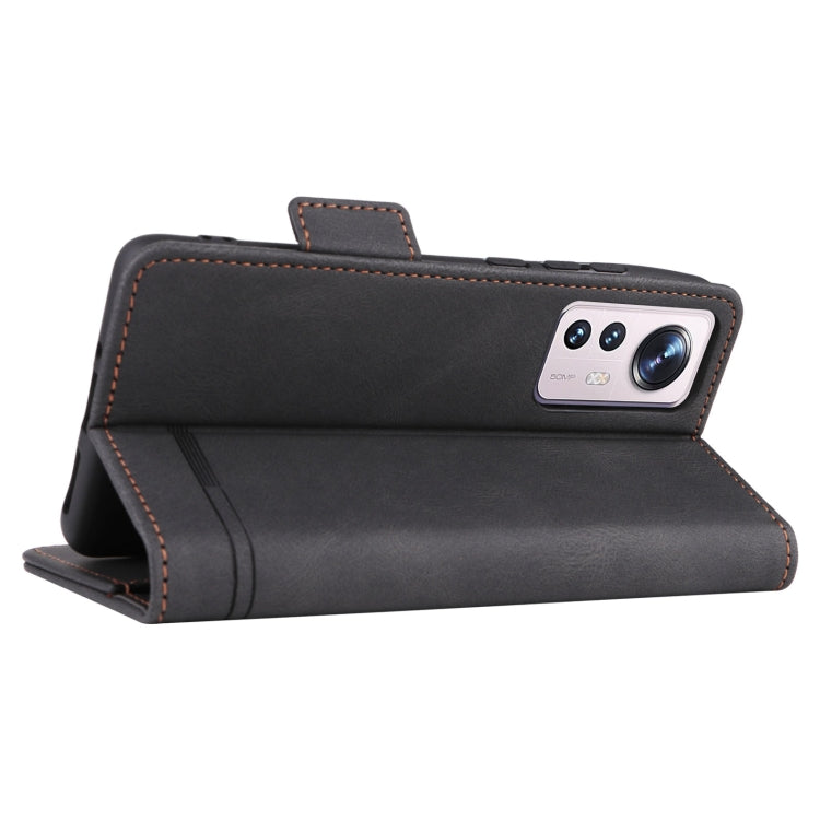 For Xiaomi 12 5G Magnetic Clasp Flip Leather Phone Case