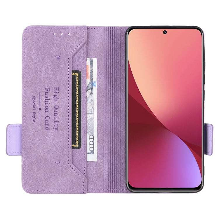 For Xiaomi 12 5G Magnetic Clasp Flip Leather Phone Case