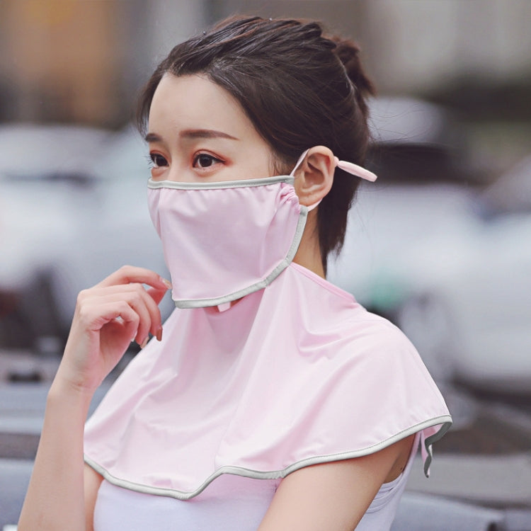 Summer Outdoor Ice Silk Sunshade Face Mask Sun-proof Shawl