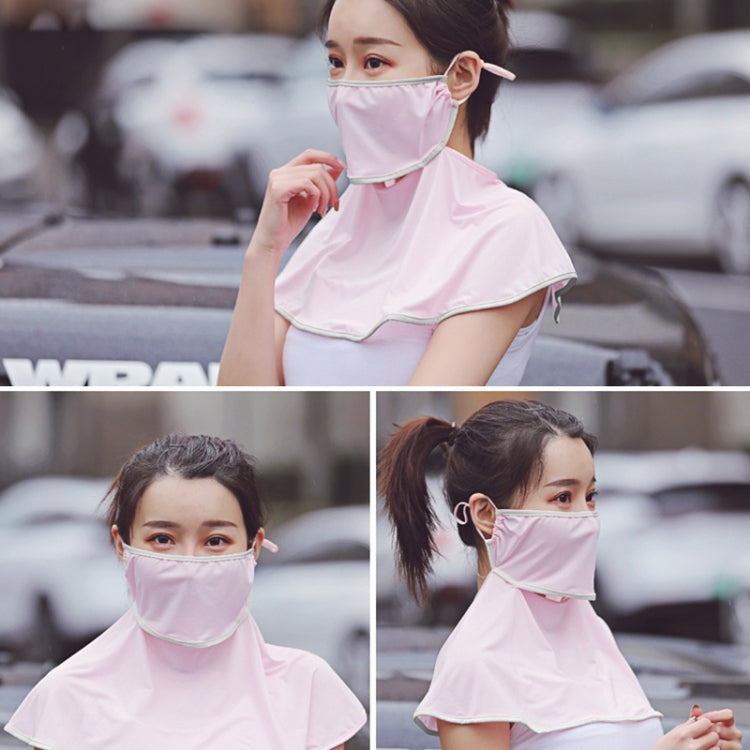 Summer Outdoor Ice Silk Sunshade Face Mask Sun-proof Shawl
