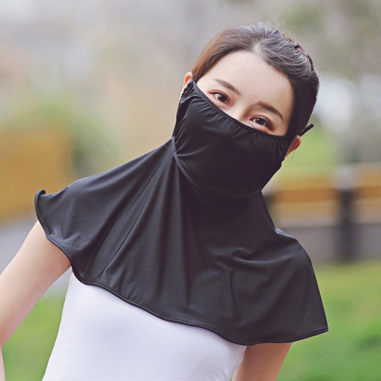 Summer Outdoor Ice Silk Sunshade Face Mask Sun-proof Shawl