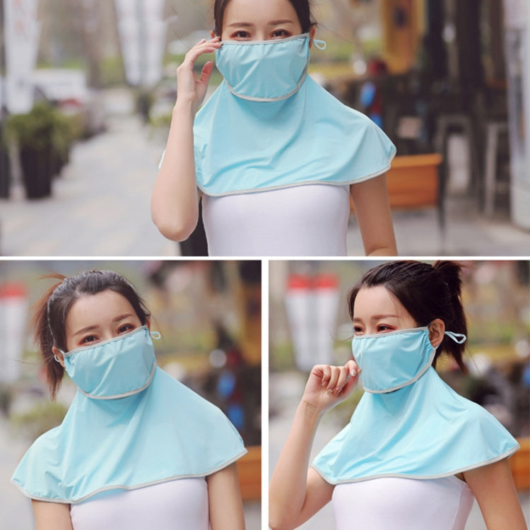 Summer Outdoor Ice Silk Sunshade Face Mask Sun-proof Shawl