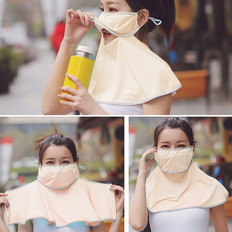 Summer Outdoor Ice Silk Sunshade Face Mask Sun-proof Shawl