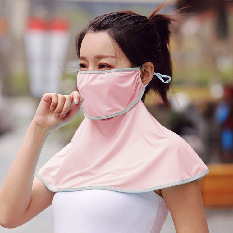 Summer Outdoor Ice Silk Sunshade Face Mask Sun-proof Shawl