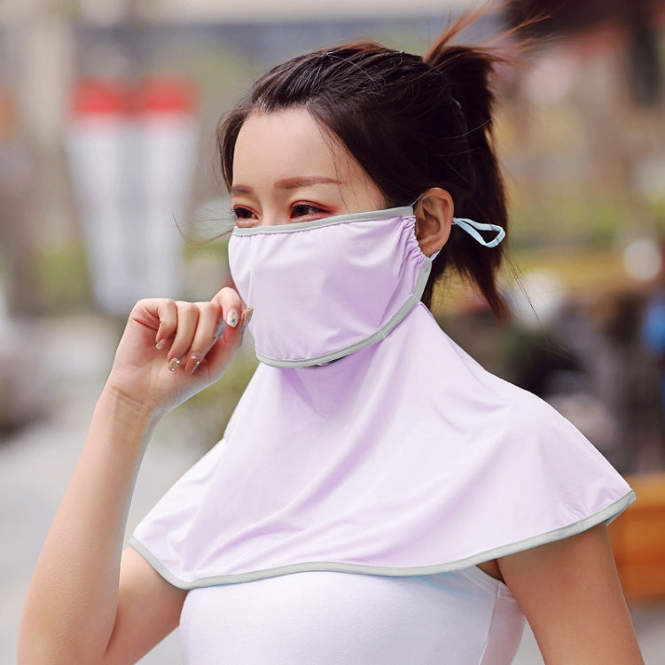 Summer Outdoor Ice Silk Sunshade Face Mask Sun-proof Shawl