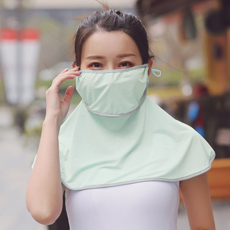 Summer Outdoor Ice Silk Sunshade Face Mask Sun-proof Shawl