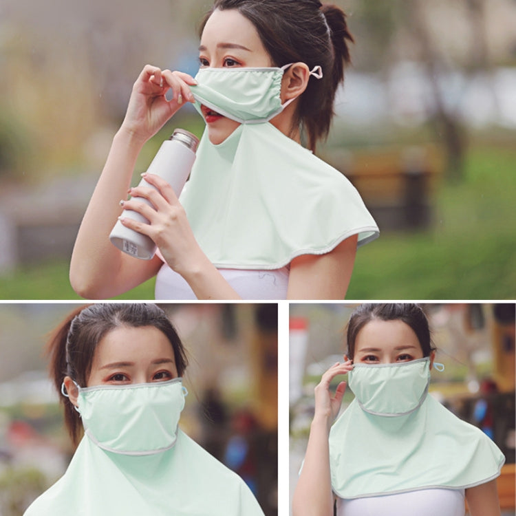 Summer Outdoor Ice Silk Sunshade Face Mask Sun-proof Shawl
