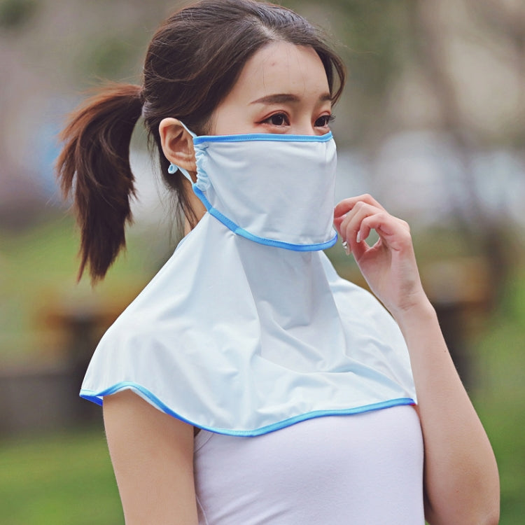 Summer Outdoor Ice Silk Sunshade Face Mask Sun-proof Shawl