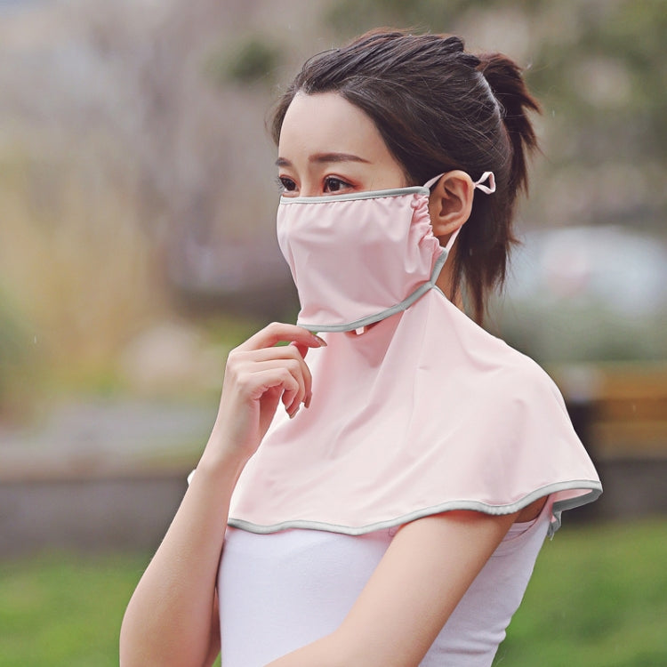 Summer Outdoor Ice Silk Sunshade Face Mask Sun-proof Shawl