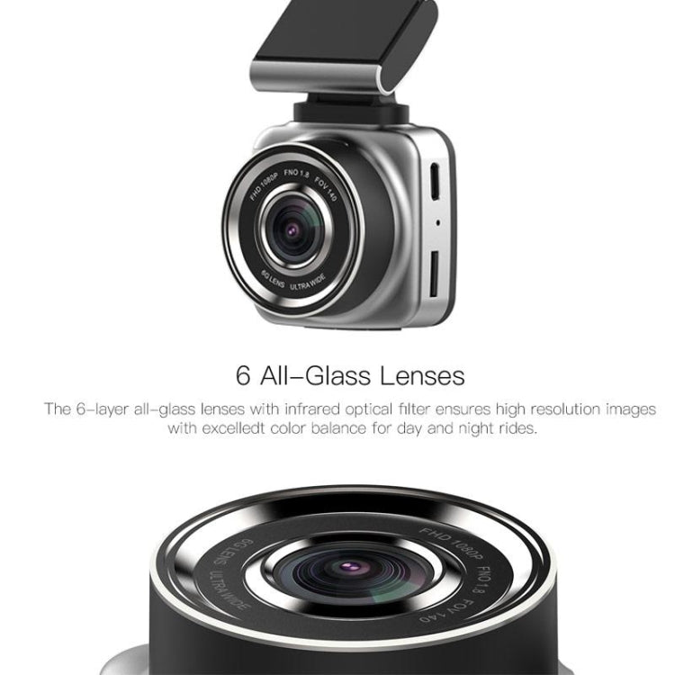 Anytek Q2N Car 2 inch 1080FHD Driving Recorder, Support G-sensor / Loop Recording