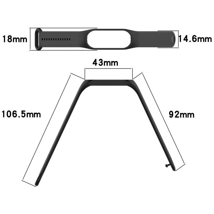 For Xiaomi Mi Band 7 / 7NFC / 6 / 6 NFC / 5 / 5 NFC / Amazfit Band 5 Official Silicone Watch Band