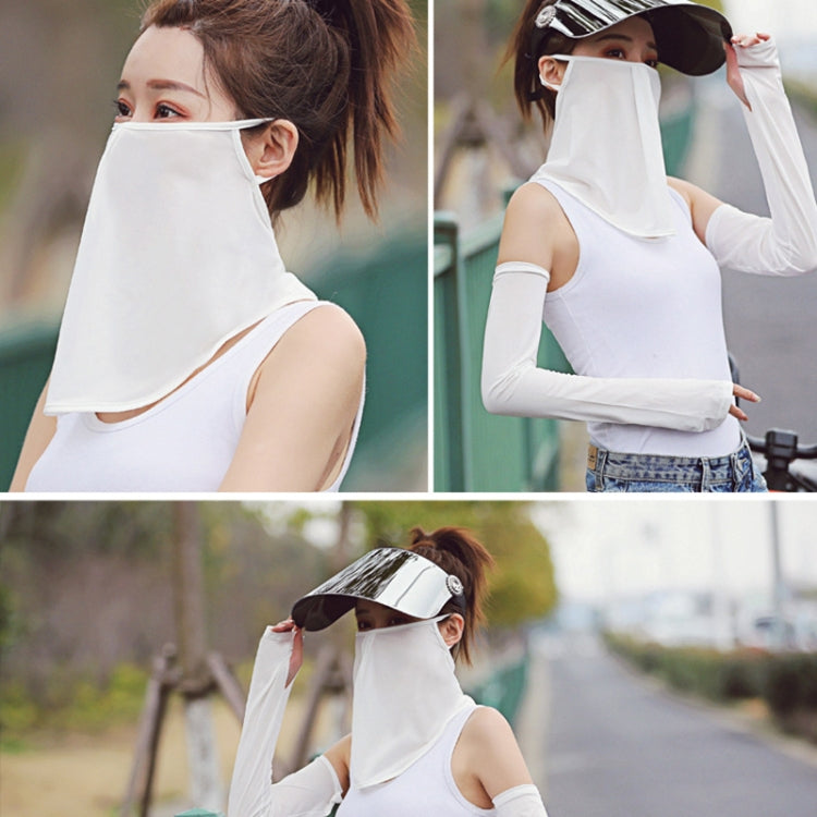 Summer Outdoor Ice Silk Sunshade Face Mask Sun-proof Equipment