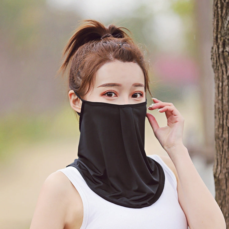 Summer Outdoor Ice Silk Sunshade Face Mask Sun-proof Equipment
