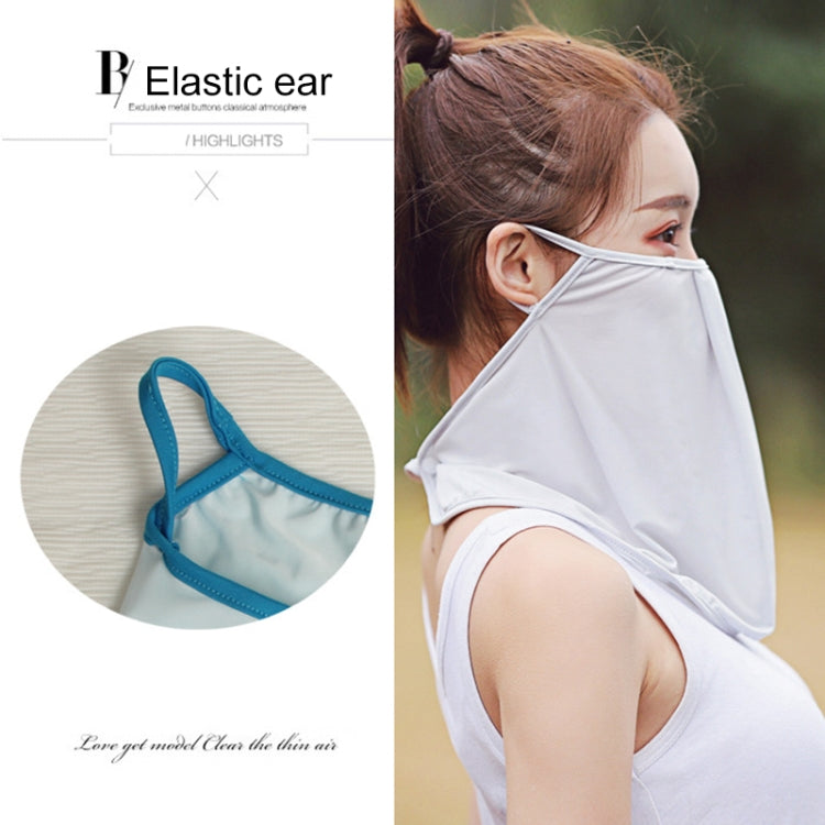 Summer Outdoor Ice Silk Sunshade Face Mask Sun-proof Equipment
