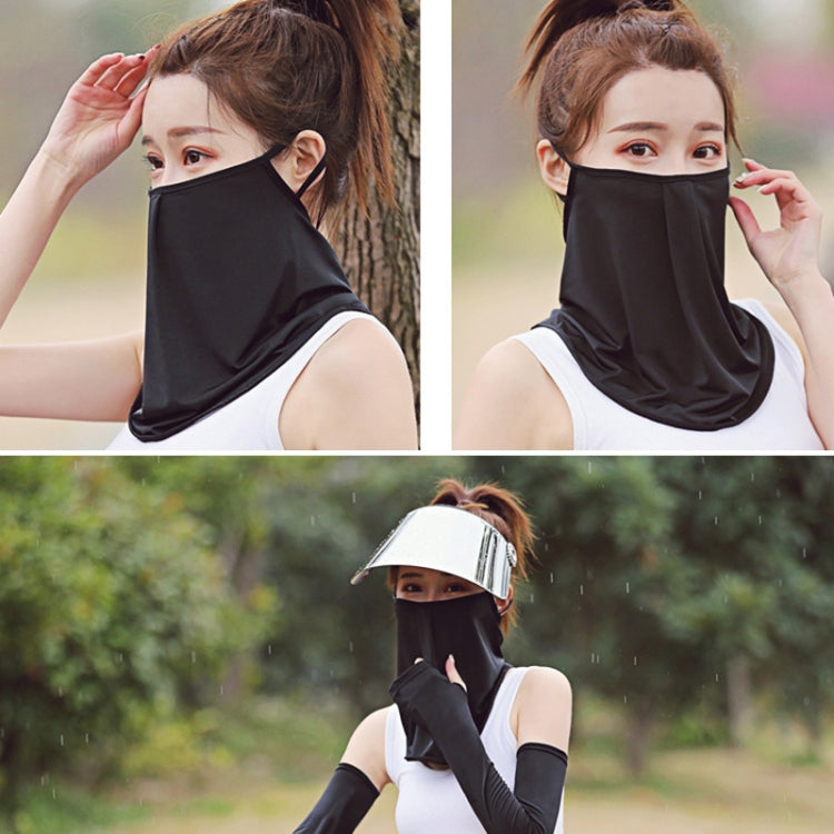 Summer Outdoor Ice Silk Sunshade Face Mask Sun-proof Equipment