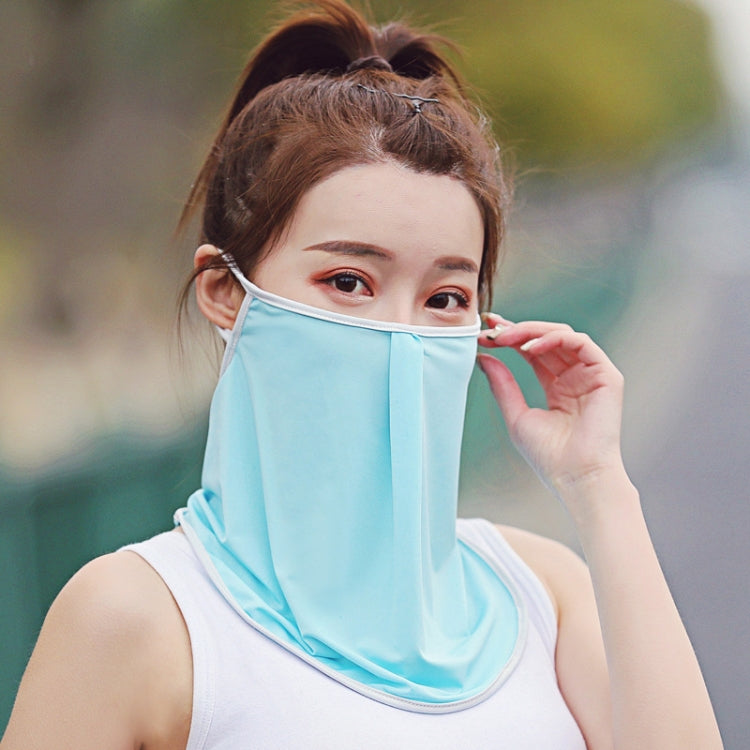 Summer Outdoor Ice Silk Sunshade Face Mask Sun-proof Equipment