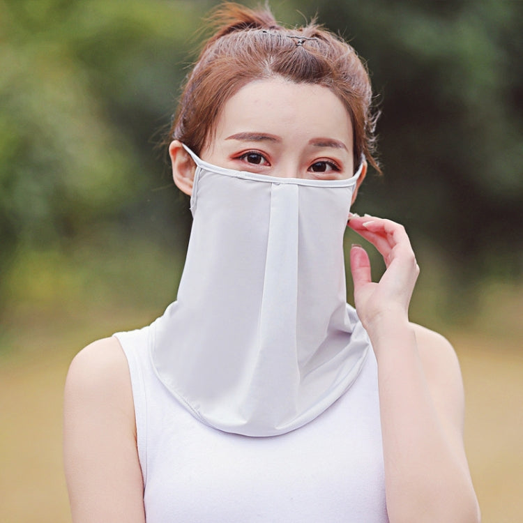 Summer Outdoor Ice Silk Sunshade Face Mask Sun-proof Equipment