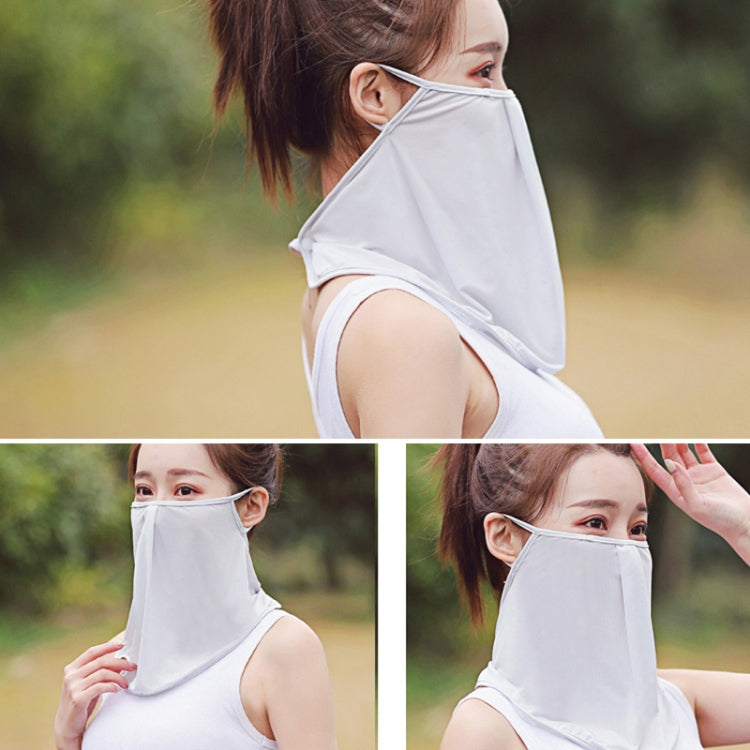 Summer Outdoor Ice Silk Sunshade Face Mask Sun-proof Equipment